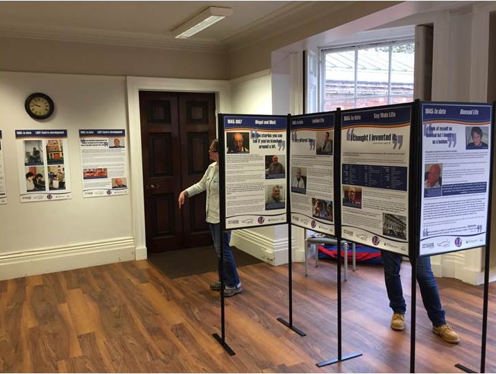 LGBTQ+ Oral History Project Touring Exhibition at Newarke Houses Museum.