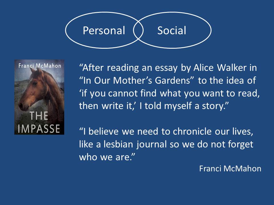 Lesbian Lives Conference - Franci McMahon