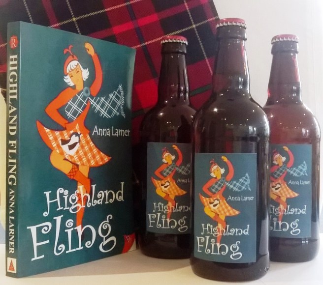 Lesbian Romance Novels | A celebratory beer at the Highland Fling Book Launch.