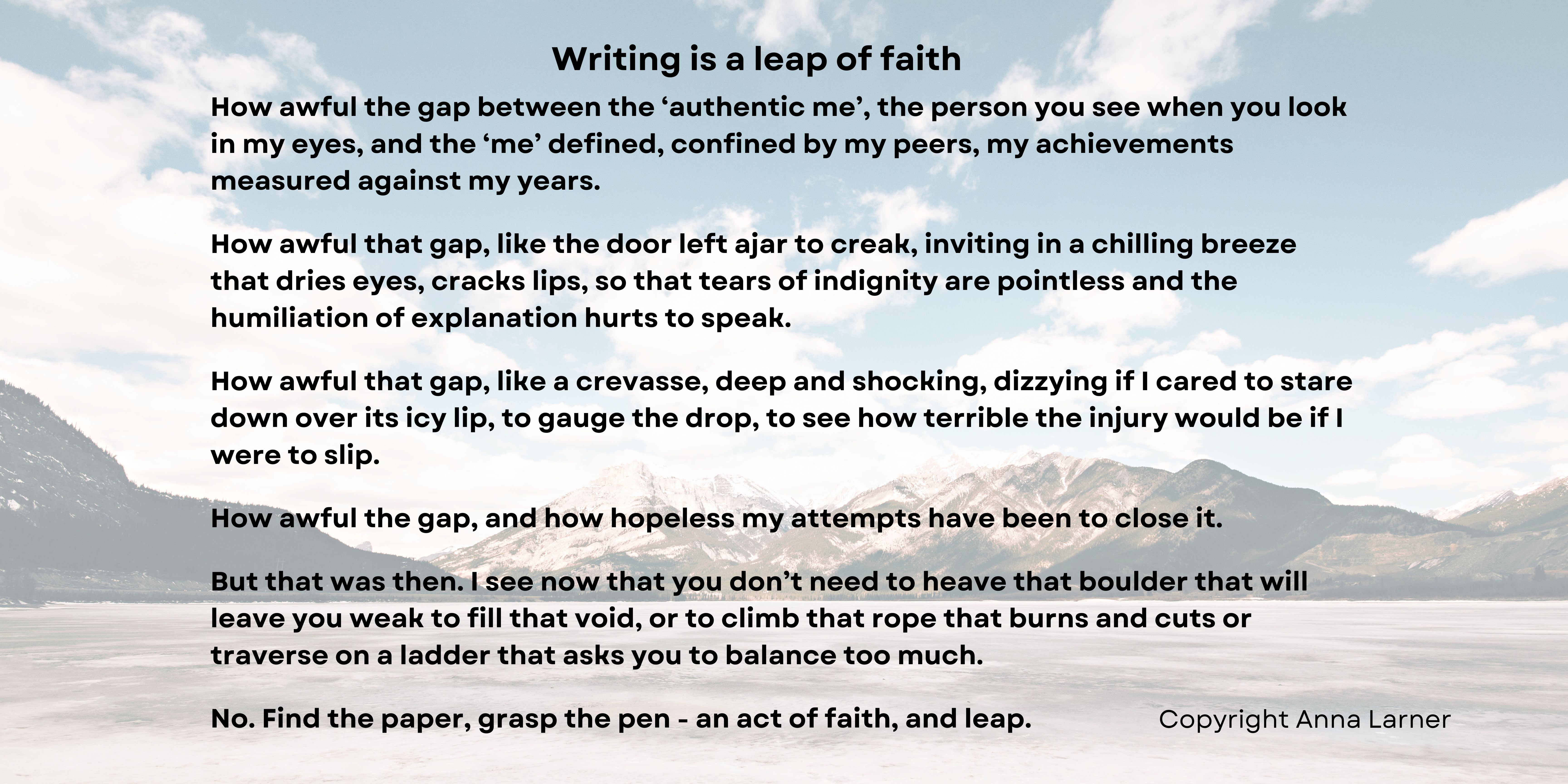 writing-is-a-leap-of-faith-by-anna-larner-authentic-self-poetry