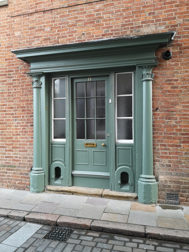 Photo of the doorway of Charles Brancaster’s chambers.