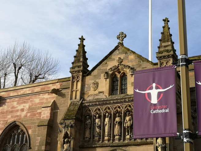 Photo of St. Martin's Church which is now Leicester Cathedral.