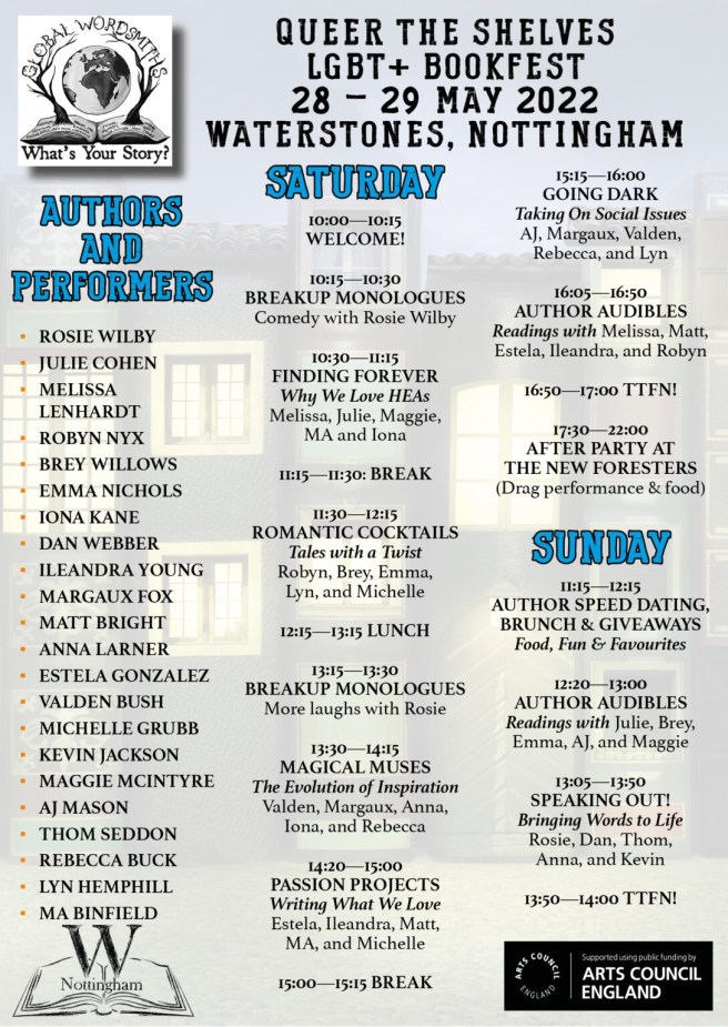 Queer The Shelves LGBT+ Book Festival - Poetry Reading by Anna Larner