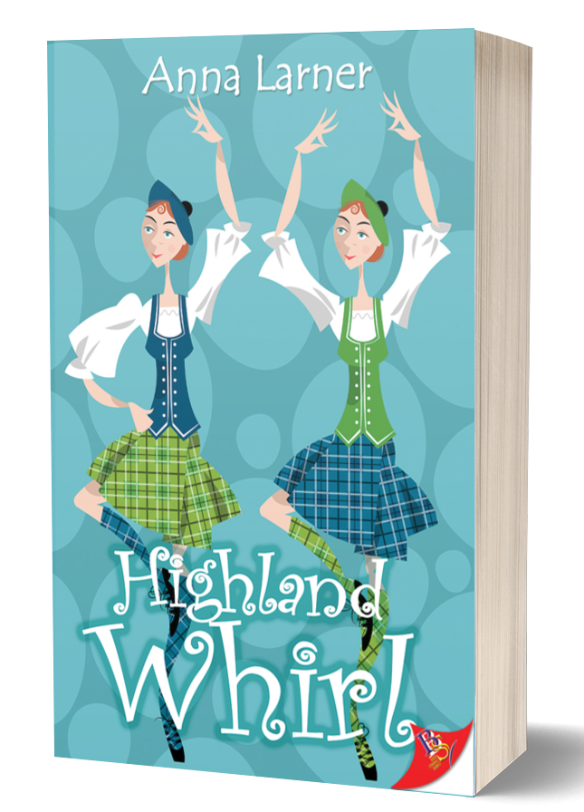 Highland Whirl by Anna Larner Enemies to lovers lesbian romance book. Bold Strokes Books. Review by Kitty Kat's Book Review Blog