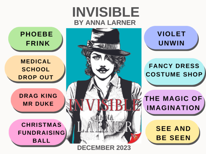 New lesbian coming of age romance book where rebel hearts unite. Join Violet, Phoebe and Drag King Mr Duke.