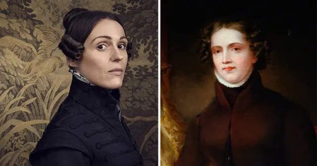 Image of Anne Lister - past and present