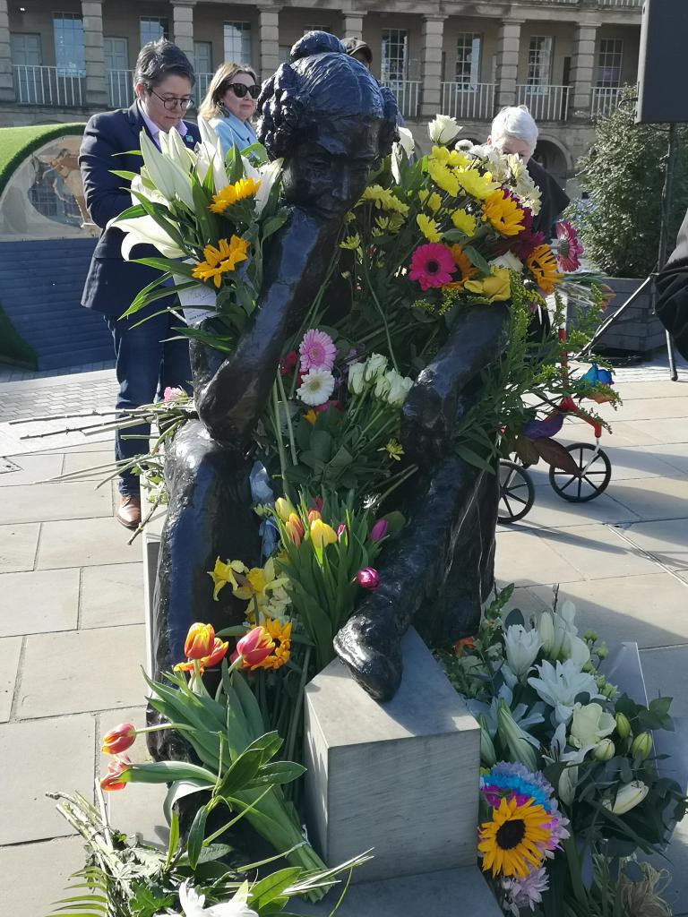 Flower Tributes to Anne Lister on her birthday.