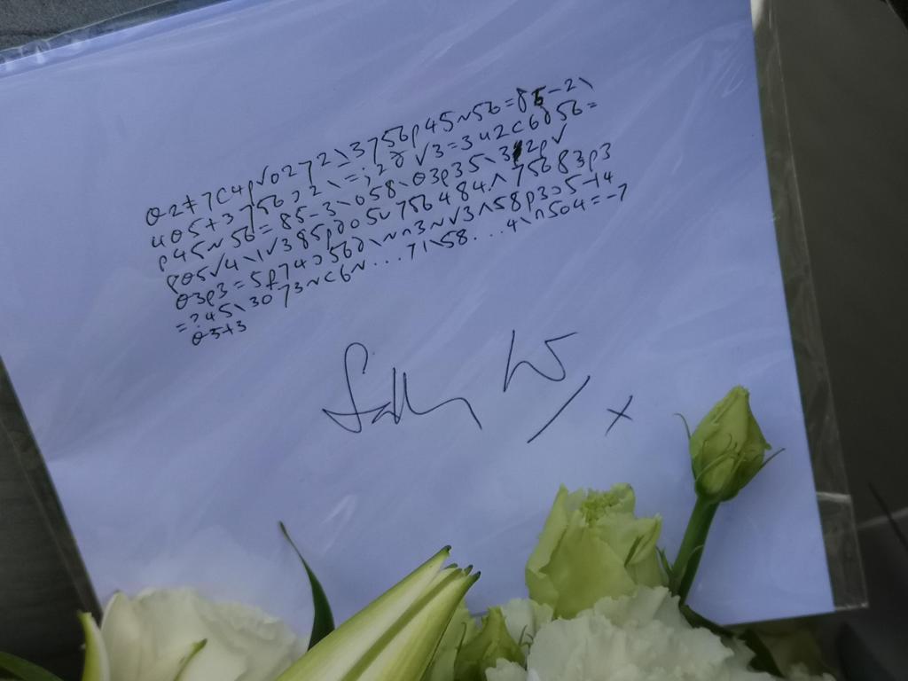 Floral tribute to Anne Lister from Sally Wainwright