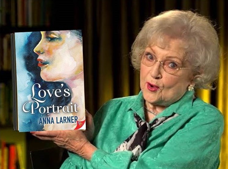 The late great Betty White. A fan of Love's Portrait Love's Portrait by Anna Larner with the late great Betty White!
