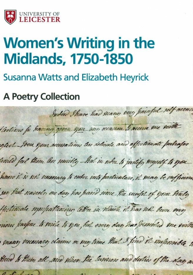 Epistolary Poem - Radical Women's Writing in the Midlands Poetry Collection Susanna Watts and Elizabeth Heyrick