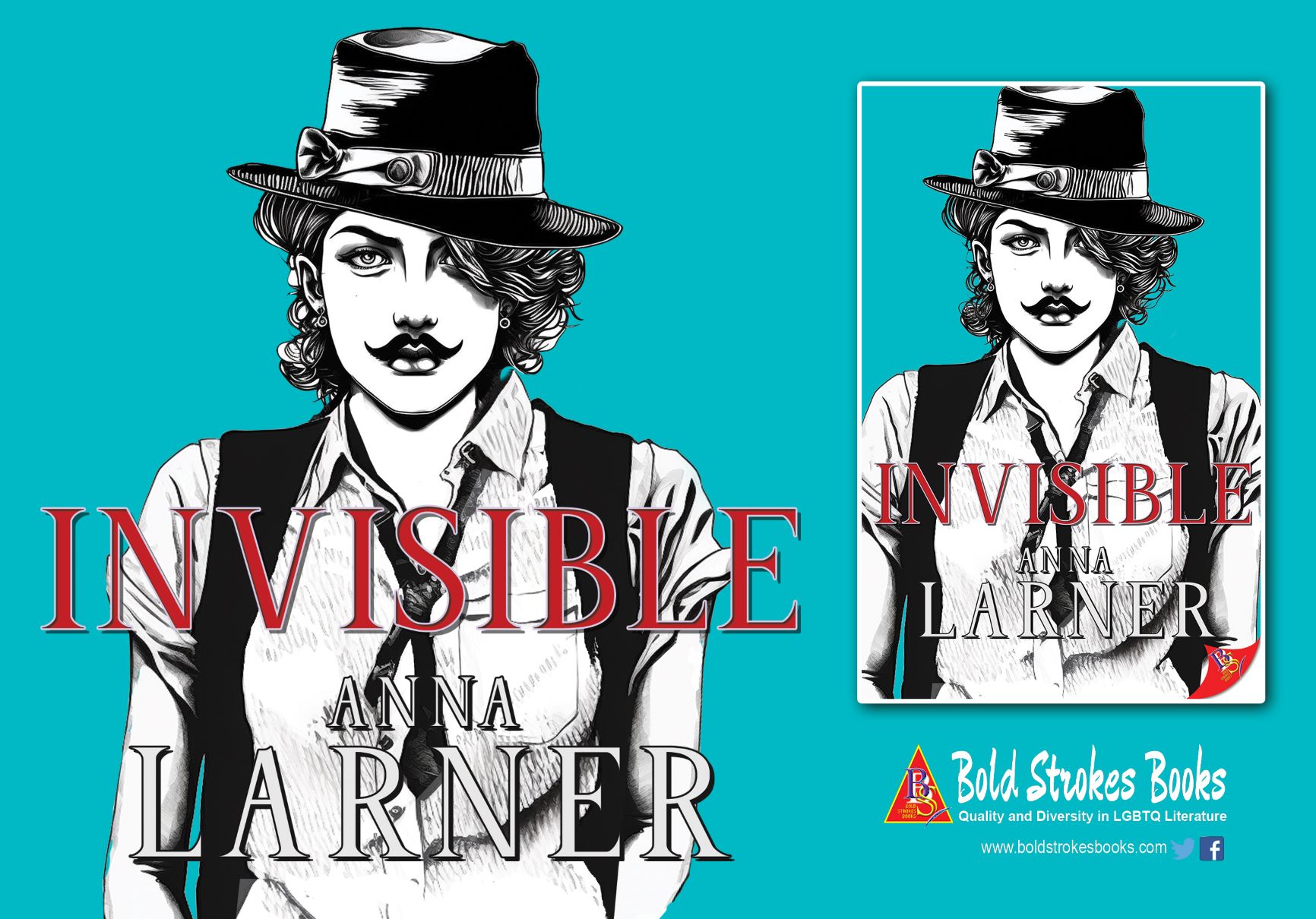 Invisible a magical YA suitable romance published by Bold Strokes Books author Anna Larner
