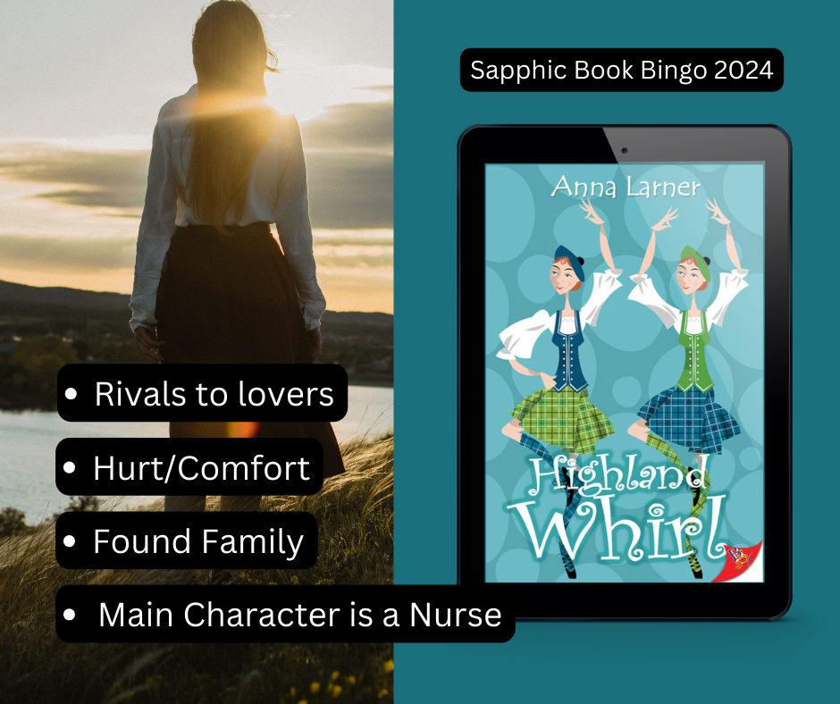 Sapphic Book Bingo 2024 Hidden Gems - Consent is sexy and long distance relationship. Rivals to lovers lesbian romance set in the Scottish Highlands nr Loch Ness