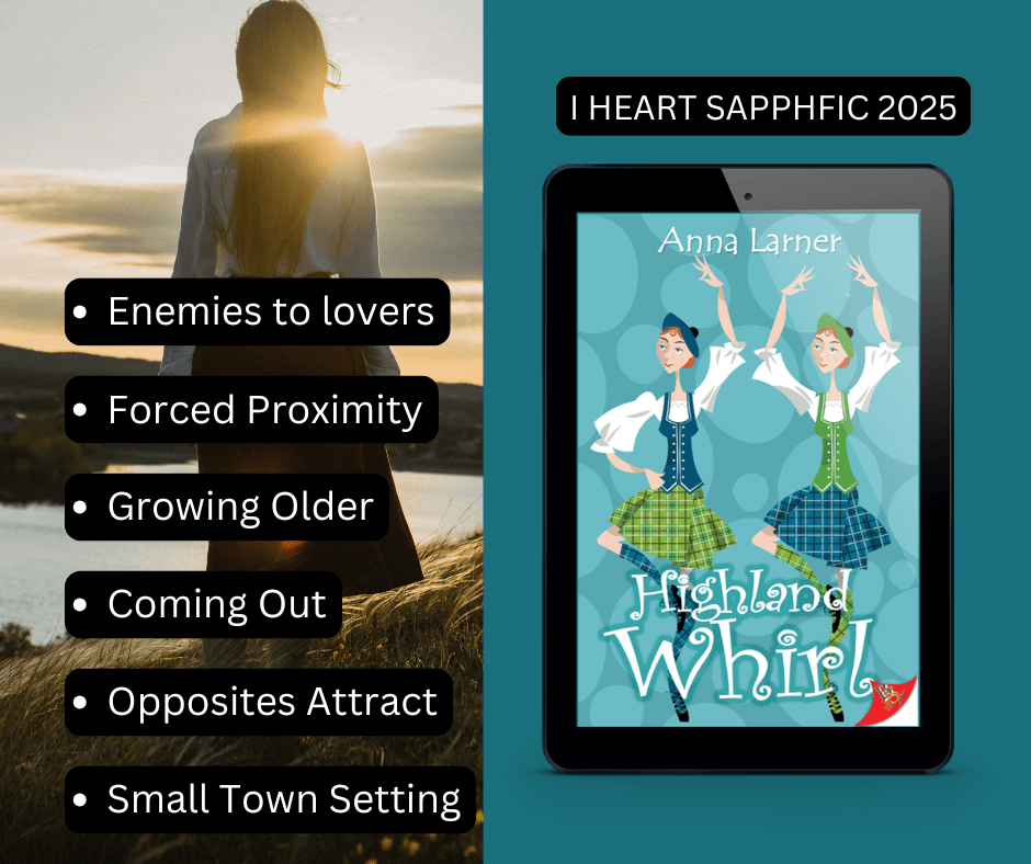 Sapphic Books - Forced Proximity Category I Heart Sapphic Books Reading Challenge 2025. Enemies to lovers, opposites attract lesbian romance set in the Scottish Highlands nr Loch Ness