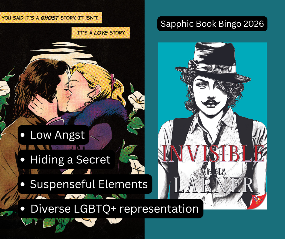 Promo For Invisible in 2026 Sapphic Book Bingo Diverse LGBTQ+ representation.